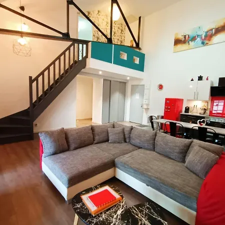 Superbe Type Loft En Duplex Rue Buat 公寓 *
